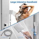 ROVOGO LED Shower Panel Tower System 46.5", 5-Function Shower Column with Rainfa... - Image 5