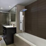 ROVOGO LED Shower Panel Tower System 46.5", 5-Function Shower Column with Rainfa... - Image 6