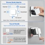 ROVOGO LED Shower Panel Tower System 46.5", 5-Function Shower Column with Rainfa... - Image 9