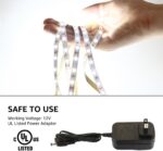 Lepro LED Strip Light White, 16.4ft Dimmable Vanity Lights, 6000K Super Bright L... - Image 6