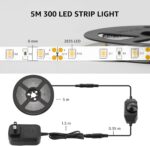 Lepro LED Strip Light White, 16.4ft Dimmable Vanity Lights, 6000K Super Bright L... - Image 7