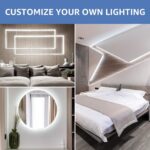 Lepro LED Strip Light White, 16.4ft Dimmable Vanity Lights, 6000K Super Bright L... - Image 8