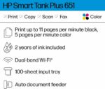 HP Smart Tank Plus 651 Wireless All-in-One Printer, Ink Tank Printer-for-Home Us... - Image 3