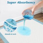 100 Count 22” x 22” Super Absorbency Disposable Underpads, Leakproof Quick Dryin... - Image 4