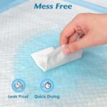 100 Count 22” x 22” Super Absorbency Disposable Underpads, Leakproof Quick Dryin... - Image 5