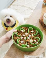 LE TAUCI Slow Feeder Dog Bowls Ceramic, 1.5 Cups Dog Food Bowl, Puppy Slow Feede... - Image 3