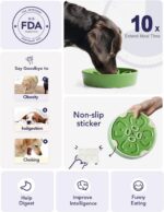 LE TAUCI Slow Feeder Dog Bowls Ceramic, 1.5 Cups Dog Food Bowl, Puppy Slow Feede... - Image 4