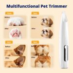 Silent Pet Paw Trimmer | Cordless Shaver for Dogs, Cats, Big & Small Animals wit... - Image 6