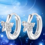 925 Sterling Silver Earrings for Women Diamond/Bow Earrings Jewelry Birthday Wed... - Image 7