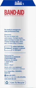 Band-Aid Brand Tru-Stay Sheer Strips Adhesive Sterile Bandages for First Aid & W... - Image 8