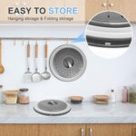 LekDrok 10 Inch Microwave Food Cover & Collapsible Silicone Mat - Splatter Guard... - Image 6