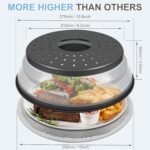 LekDrok 10 Inch Microwave Food Cover & Collapsible Silicone Mat - Splatter Guard... - Image 7