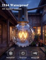 Abeja 50FT G40 Globe String Lights, Outdoor Patio String Lights with 53 Edison G... - Image 4