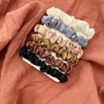 6pcs Elegant French satin headband versatile basic hair rope hair accessory rubb... - Image 3