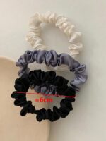 6pcs Elegant French satin headband versatile basic hair rope hair accessory rubb... - Image 7