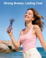SWEETFULL Portable Handheld Mini Fan with LED Display, 3-in-1 Personal Foldable ... - Image 3
