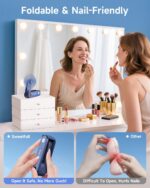 SWEETFULL Portable Handheld Mini Fan with LED Display, 3-in-1 Personal Foldable ... - Image 7