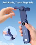 SWEETFULL Portable Handheld Mini Fan with LED Display, 3-in-1 Personal Foldable ... - Image 8