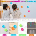 4Pcs Glow in The Dark Sensory Balls, Upgraded Glowing Sticky Balls Stick to The ... - Image 6
