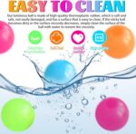4Pcs Glow in The Dark Sensory Balls, Upgraded Glowing Sticky Balls Stick to The ... - Image 7