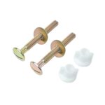 2Pcs Toilet Seat Screws, Steel Toilet Seat Hinge Bolts and Nuts, Heavy Duty Toil... - Image 5
