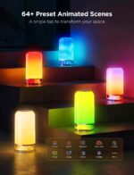 Govee RGBIC Smart Table Lamp 2, Touch Bedside Small Table Lamp Compatible with S... - Image 4