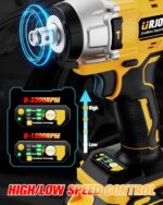 Urjoai Cordless Impact Wrench - 590Ft-lbs (800N.m) Brushless 1/2 inch, 3300RPM H... - Image 6
