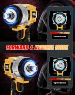 Urjoai Cordless Impact Wrench - 590Ft-lbs (800N.m) Brushless 1/2 inch, 3300RPM H... - Image 7