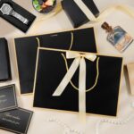 woric Black Gift Bags with Handles, 14" Medium Gift Bag with Tissue Paper, 2 Pcs... - Image 5