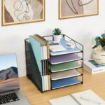 LEKETREE Desk Organizers and Accessories, 5-Tier Paper Letter Tray Organizer wit... - Image 4
