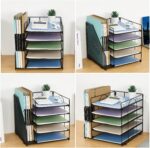 LEKETREE Desk Organizers and Accessories, 5-Tier Paper Letter Tray Organizer wit... - Image 6
