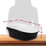 Arm & Hammer Large Sifting Litter Box Scoop Free Cat Litter Tray with Microban, ... - Image 7