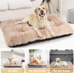 JOEJOY Large Dog Bed Crate Pad, Deluxe Plush Washable Dog Beds Fulffy Soft Kenne... - Image 6