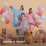 Bedsure Blanket Hoodie, Wearable Blanket Hoodie as Gifts for Mom, Birthday Gifts... - Image 5