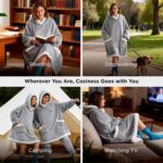 Bedsure Blanket Hoodie, Wearable Blanket Hoodie as Gifts for Mom, Birthday Gifts... - Image 8