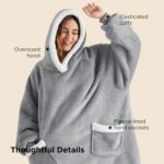 Bedsure Blanket Hoodie, Wearable Blanket Hoodie as Gifts for Mom, Birthday Gifts... - Image 9