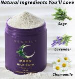 Cleansing Sage Moon Milk Bath Soak - Lavender Chamomile - Moisturize & Soften Sk... - Image 4