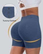 CHRLEISURE Workout Shorts Sets for Women, High Waisted Butt Lifting Scrunch Butt... - Image 4