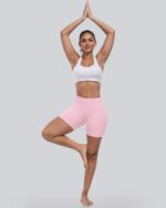 CHRLEISURE Workout Shorts Sets for Women, High Waisted Butt Lifting Scrunch Butt... - Image 5