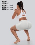 CHRLEISURE Workout Shorts Sets for Women, High Waisted Butt Lifting Scrunch Butt... - Image 7