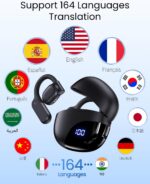 AI Translation Earbuds Real Time 164 Languages 80H Playtime Translator Ear Buds ... - Image 3