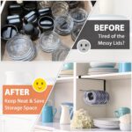 Tumbler Lid Organizer, Horizontal Tumbler Lid Storage Hook Up to 10 Lids, Space ... - Image 6