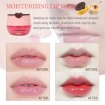 2 PCS Bee Lip Balm Lip Mask Honey Pot, Honey & Strawberry Lip Mask Propolis Mois... - Image 3