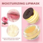 2 PCS Bee Lip Balm Lip Mask Honey Pot, Honey & Strawberry Lip Mask Propolis Mois... - Image 7