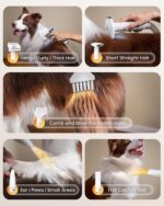 oneisall Dog Vacuum & Dryer for Shedding Grooming, 8 in 1 Dog Grooming Kit with ... - Image 6