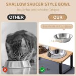 Upgraded Elevated Cat Bowls with Food Mat,15°Tilted Stand Anti Vomiting Raised C... - Image 3