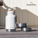GrandTies Insulated Portable Dog Water Bottle with 2 Detachable Water Bowl Dispe... - Image 8