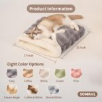 SOMAHE Cat Sleeping Bag for Indoor Cats, Faux Fur Pet Cave Bed & Burrow Nest, Re... - Image 4