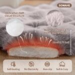 SOMAHE Cat Sleeping Bag for Indoor Cats, Faux Fur Pet Cave Bed & Burrow Nest, Re... - Image 6
