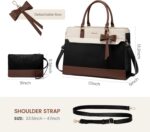 LOVEVOOK Laptop Tote Bag for Women,Leather Work Bag, Waterproof Business Teacher... - Image 9